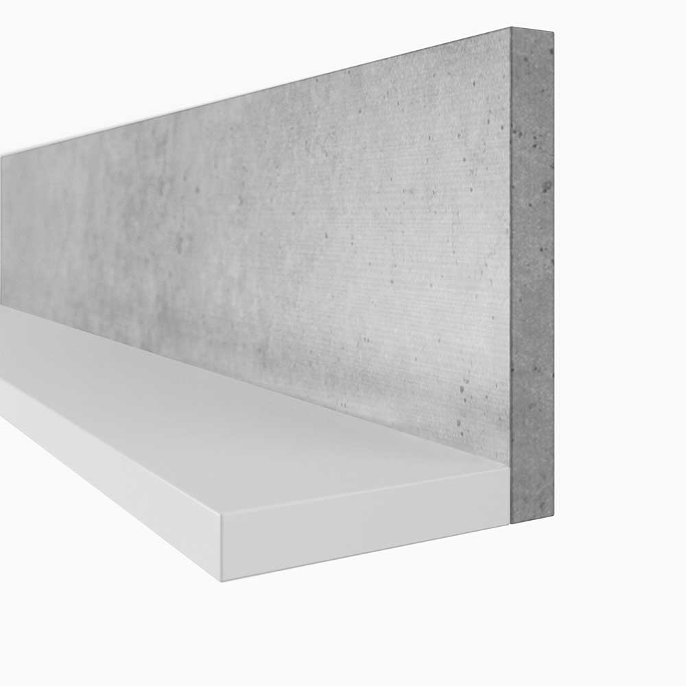 Wohnzimmer Wandboard in Betonoptik & Weiß - Venatio