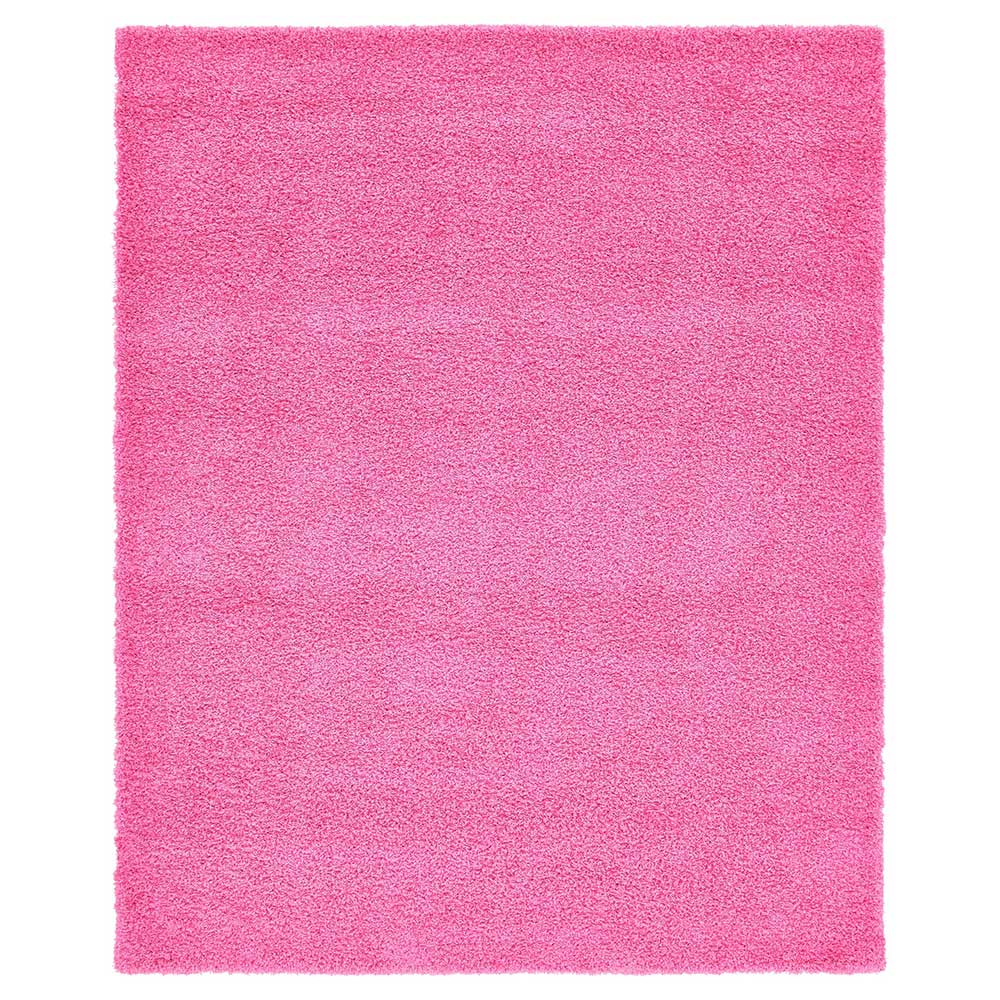 Hochflor Läufer oder Teppich in Pink - Siela
