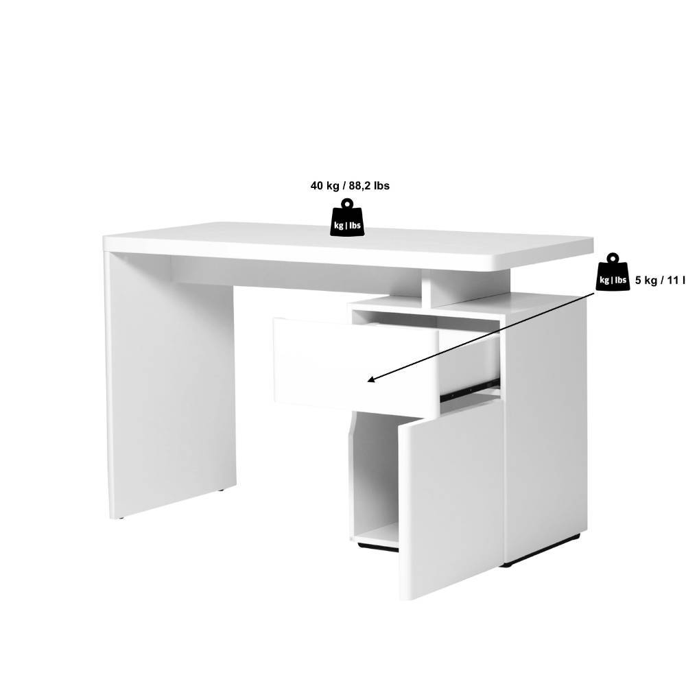 Home Office Schreibtisch in Eiche Holzoptik - Palonia
