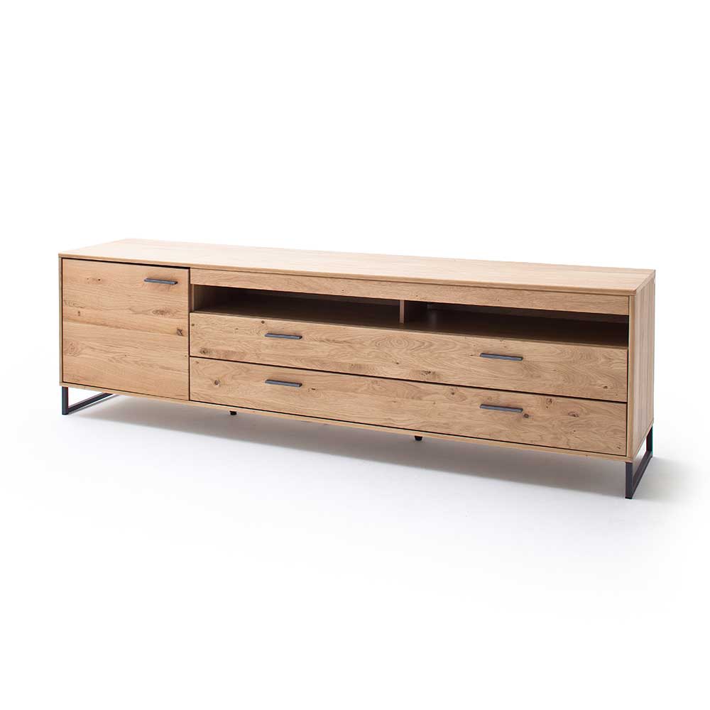 Großes Design TV Board & Wandregal - Assela (zweiteilig)