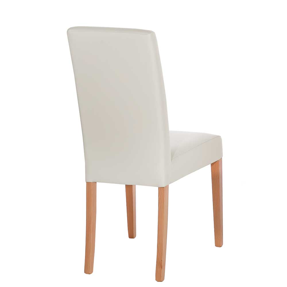 Kunstleder Hochlehner in Creme - Lician (2er Set)