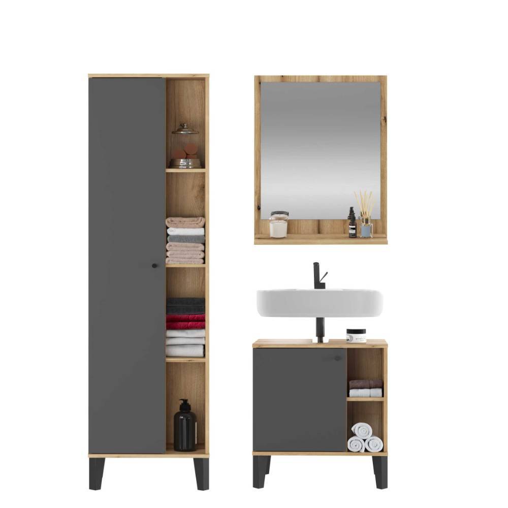 Badmöbel-Kombi in modernem Design - Niniana (dreiteilig)