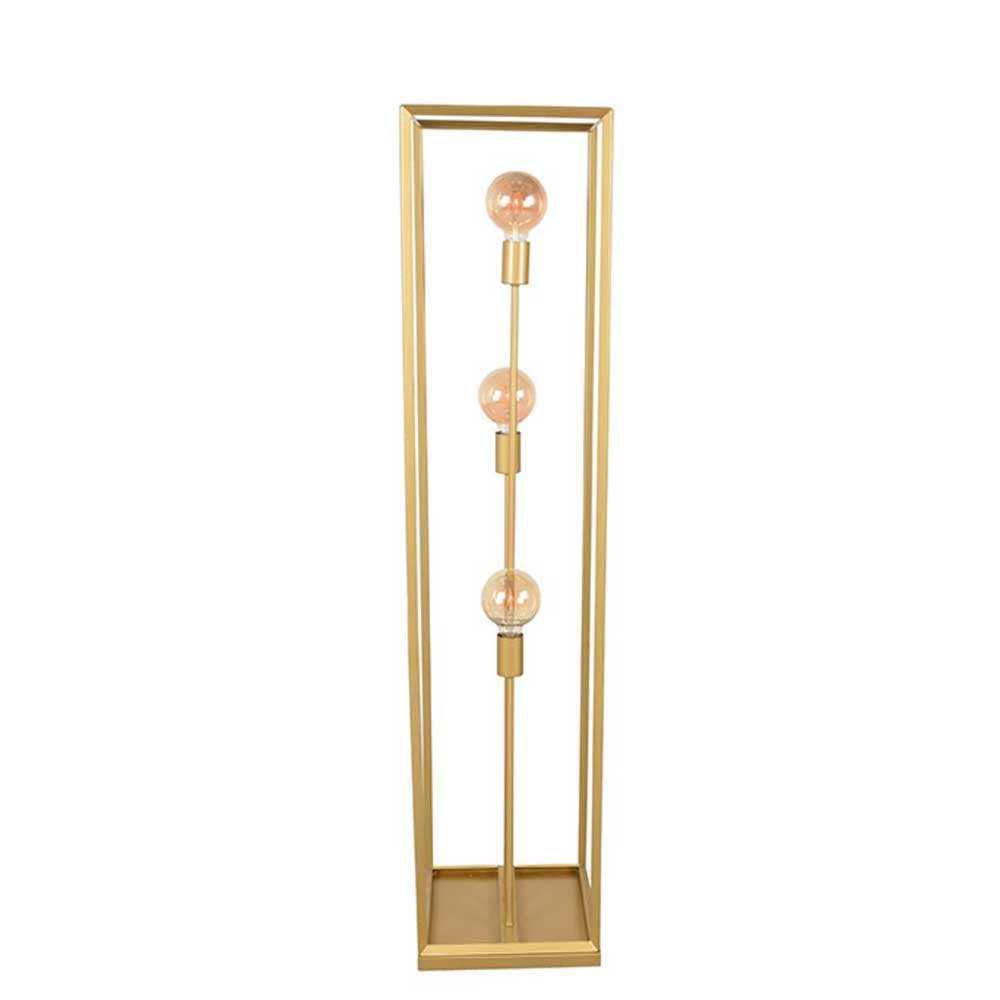 3-flammige Stehleuchte in Gold - Gannices
