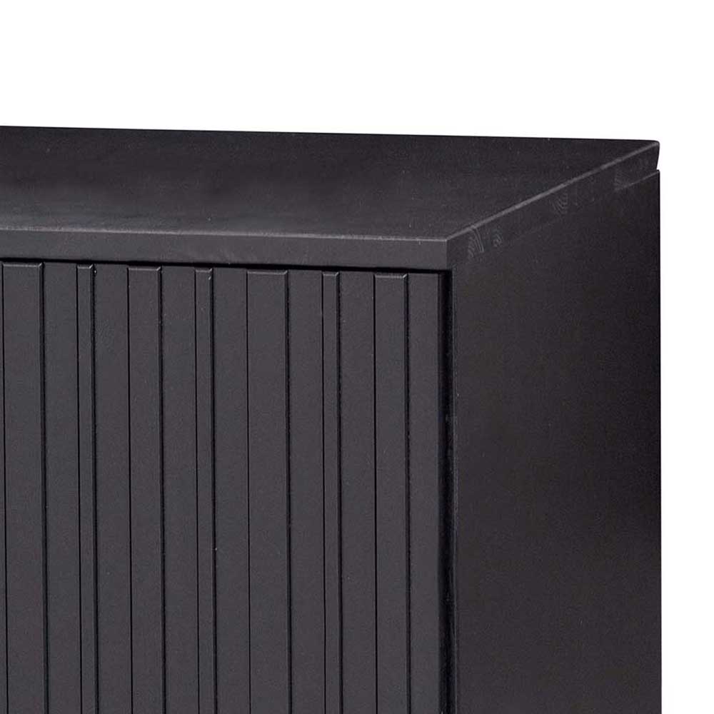 100x56x44 2-türiges TV Board in Schwarz - Gelvins