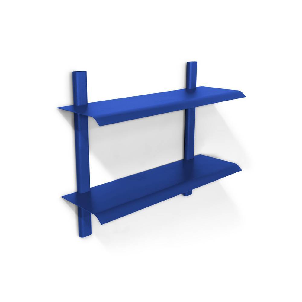 Metall-Wandregal in Blau - Yanik