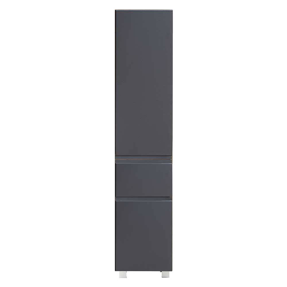 Badezimmer Hochschrank in mattem Grau - Jambi