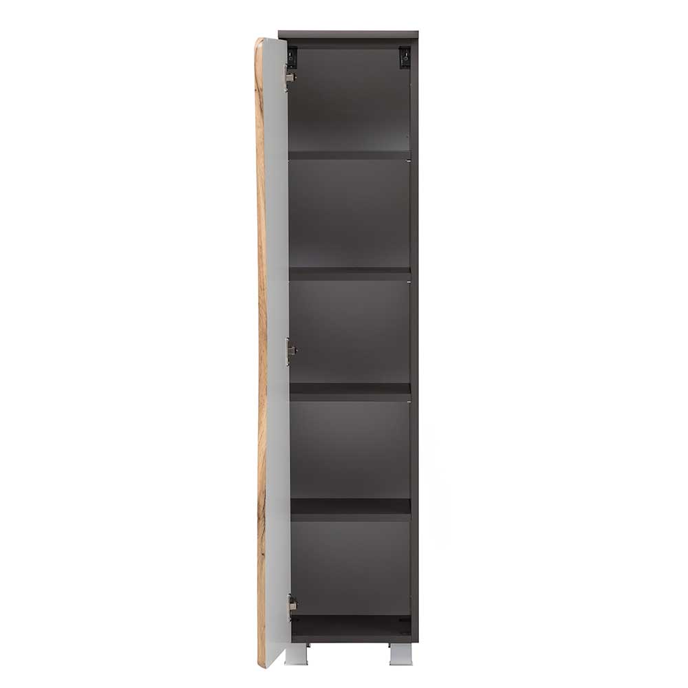 38x135x35 Badezimmerschrank mit Tür Baumkante - Breznia