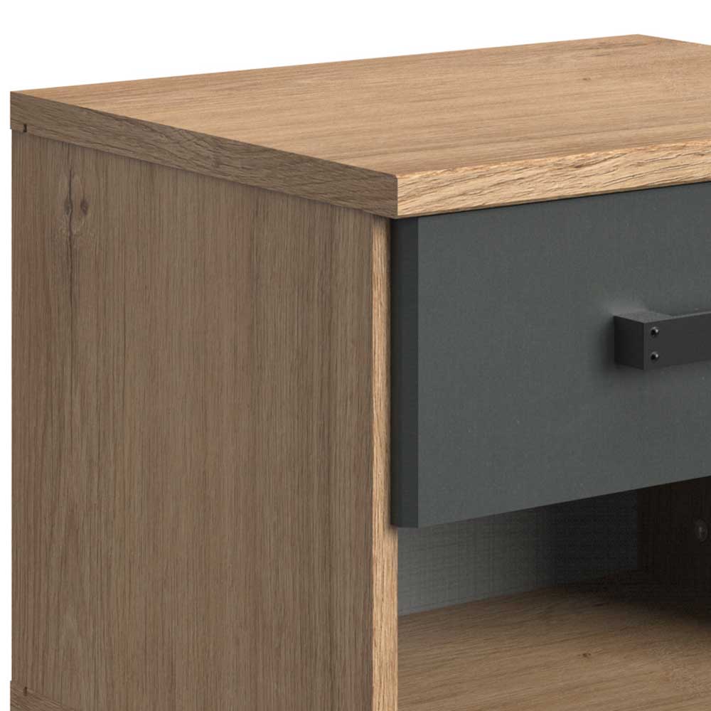 Nachtschrank mit einer Schublade & Fach - Uletria