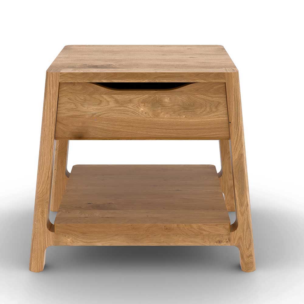 Design Nachtkommode aus Wildeiche Massivholz - Laida