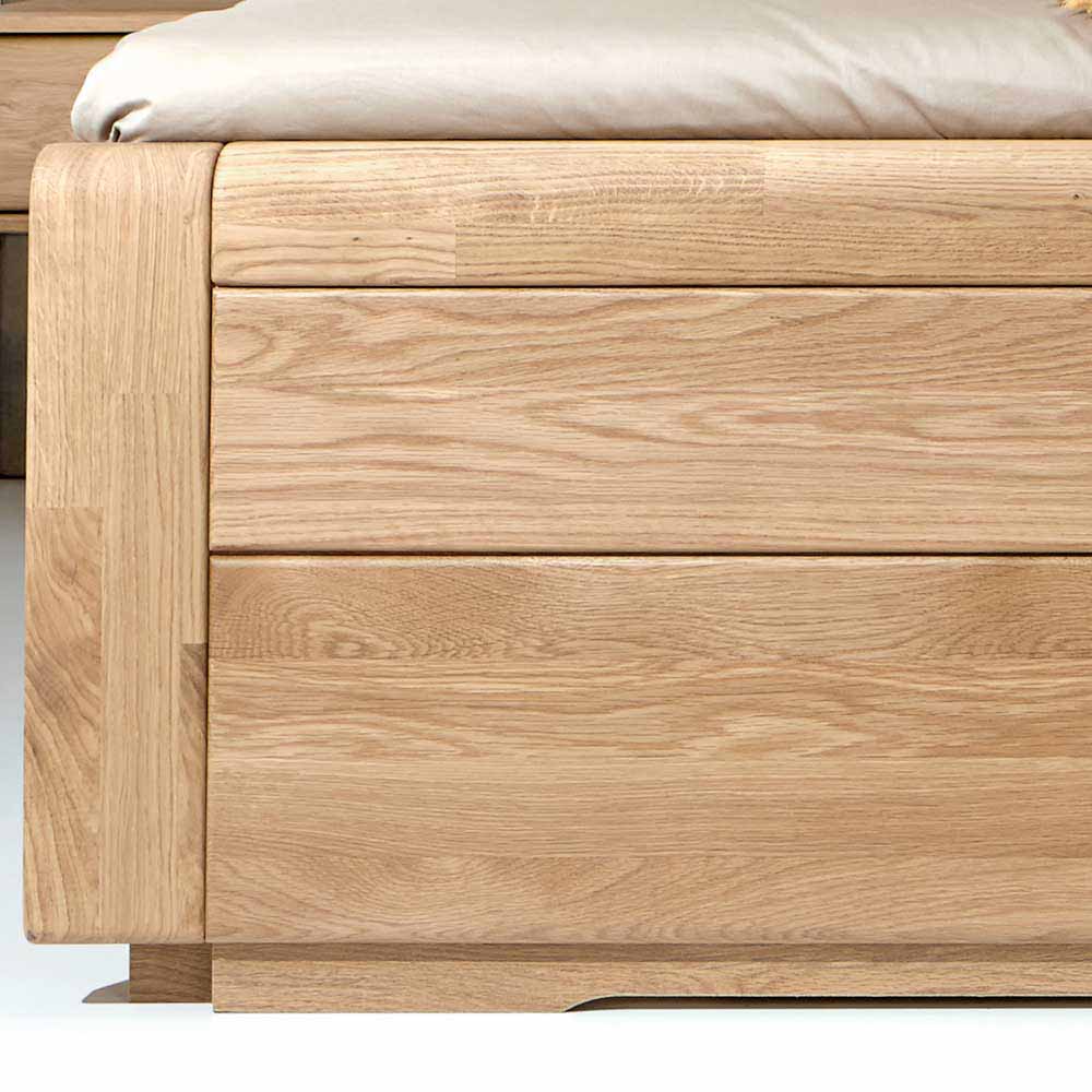 Schlafzimmer komplett Anglesia in Creme und Eichefarben (vierteilig)