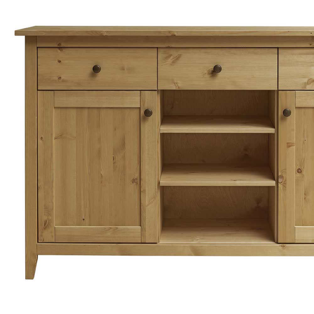 144x91x40 Landhaus Anrichte aus Kiefer Massivholz - Krems