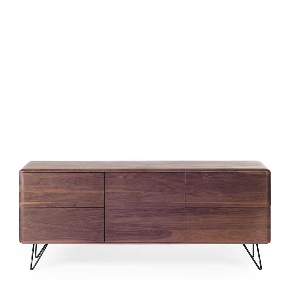 180x75x50 Holz Sideboard aus Nussbaum - Rivossa