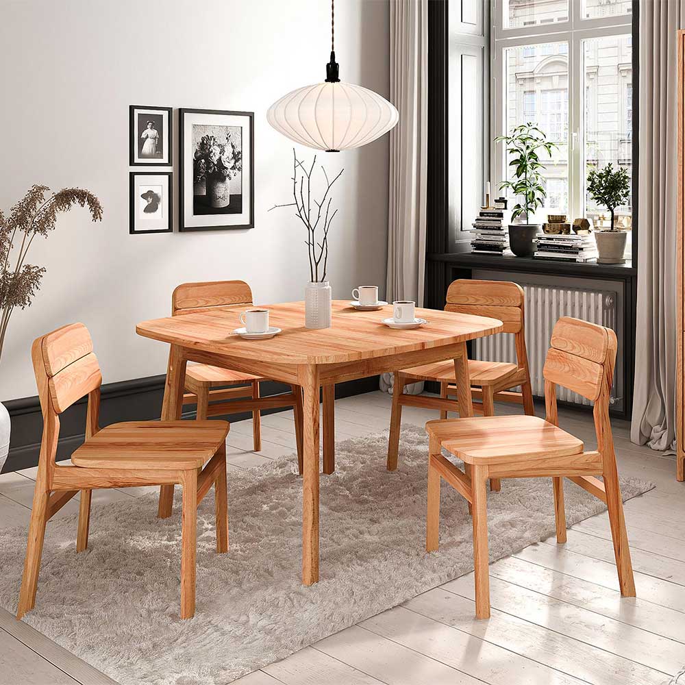 Massivholz Stühle aus Kernbuche geölt - Lana (2er Set)
