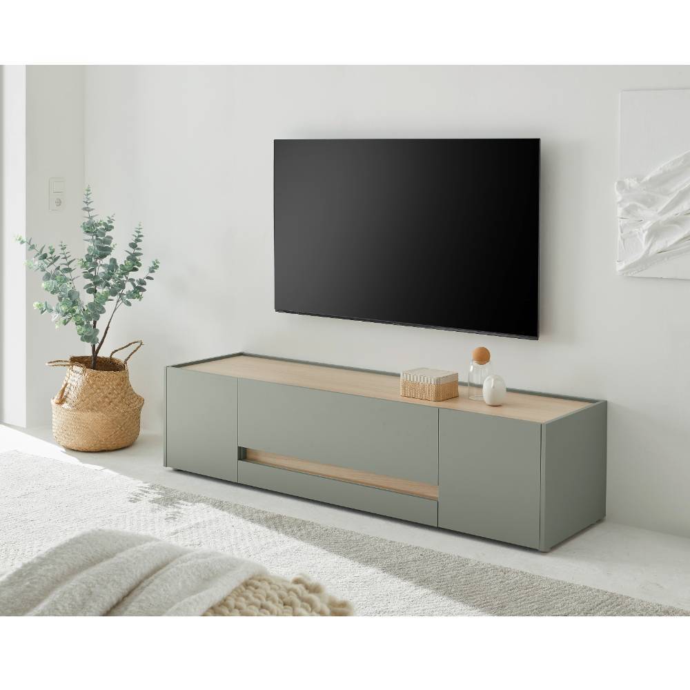 TV-Kommode in Graugrün - Socotta