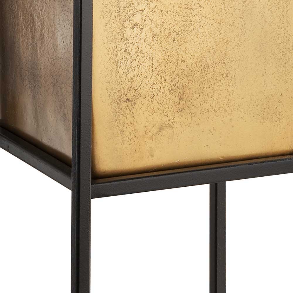 Pflanzensäule in Altgold & Schwarz - Hilde
