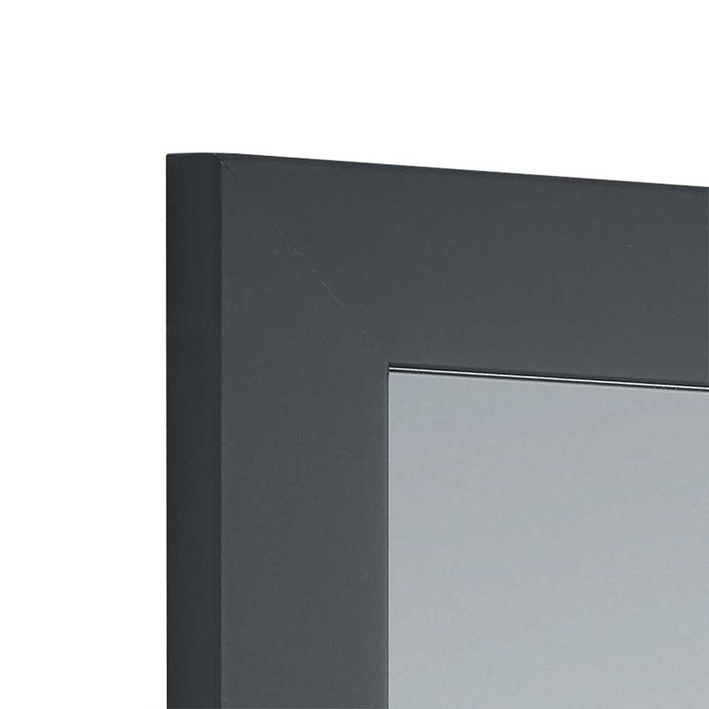 Spiegelrahmen in Anthrazit mit glatter Oberfläche und präziser Eckverbindung – Vertelli