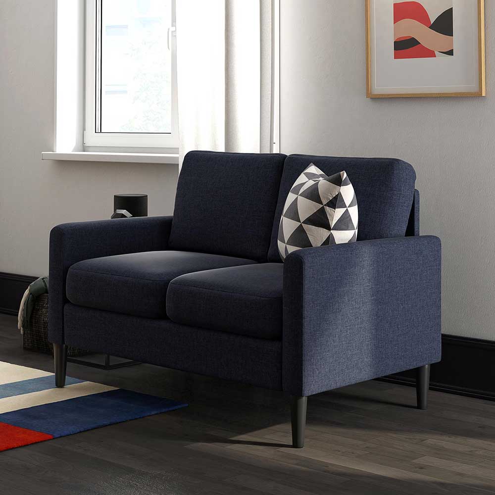 Stoffcouch in Dunkelblau - Normandie