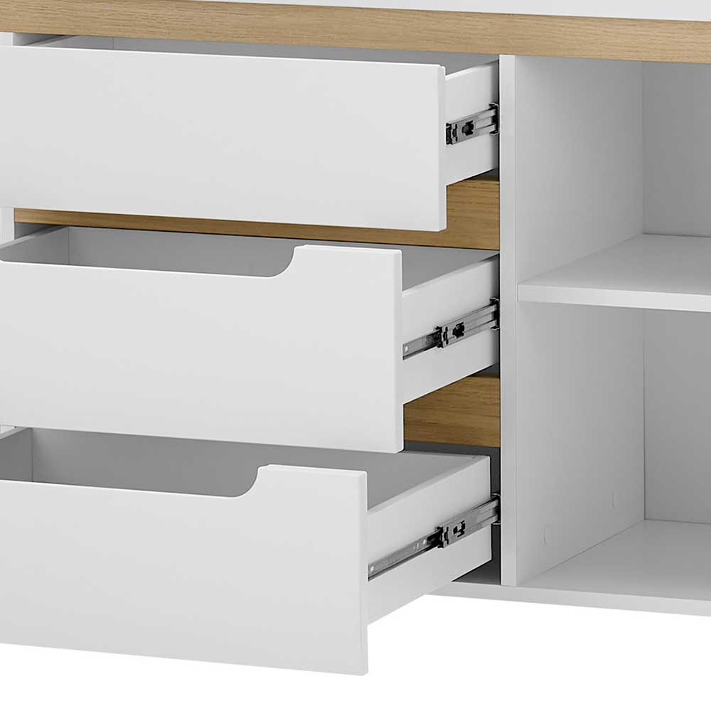 Sideboard mit drei Schubladen und zwei Türen - Ginko