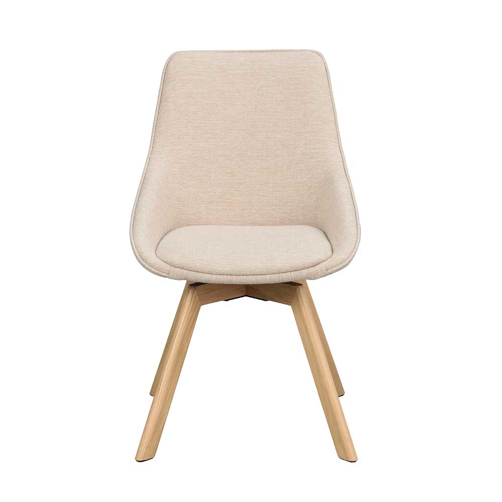 Esstisch Drehstuhl in Creme - Tokatos (2er Set)