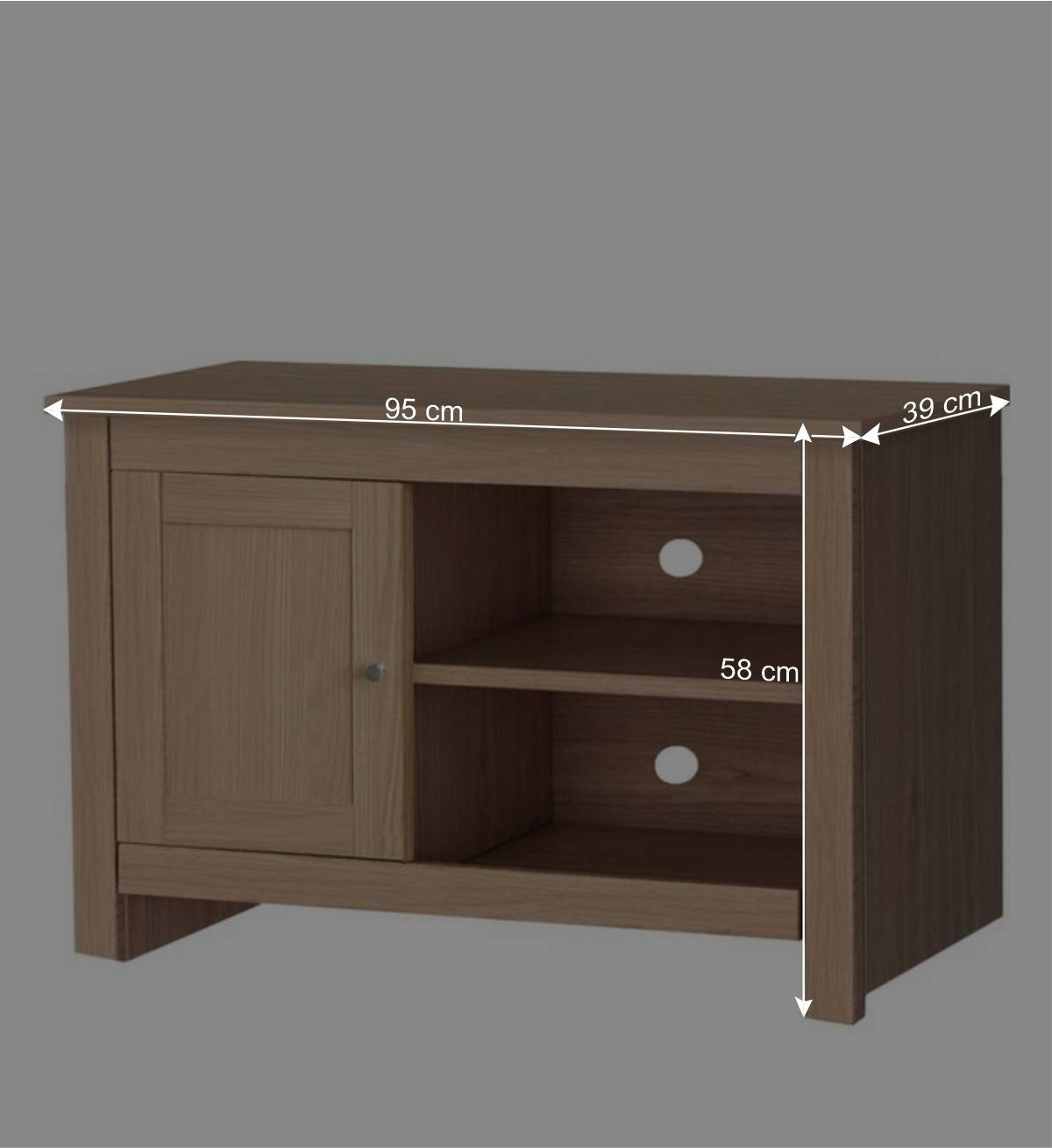 Landhaus TV Element in Dekor Eiche - Eliandas