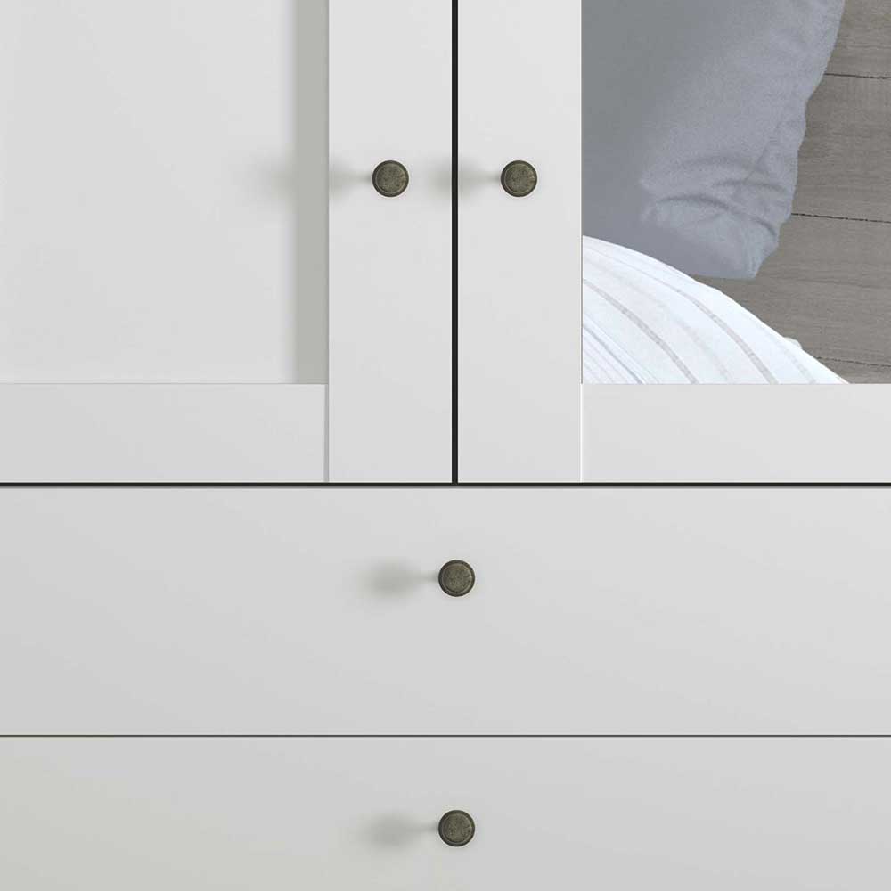 2-türiger Kleiderschrank mit drei Schubladen - Flinn