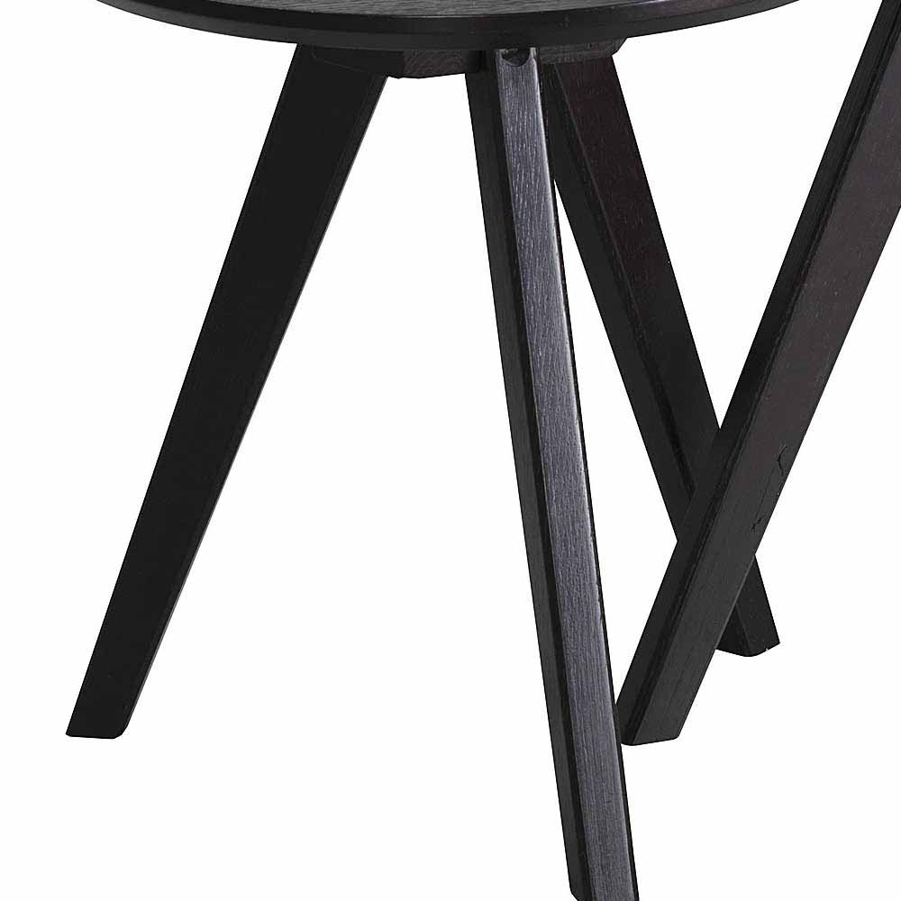 Rundes Tisch Set in Schwarz - Vartana (zweiteilig)