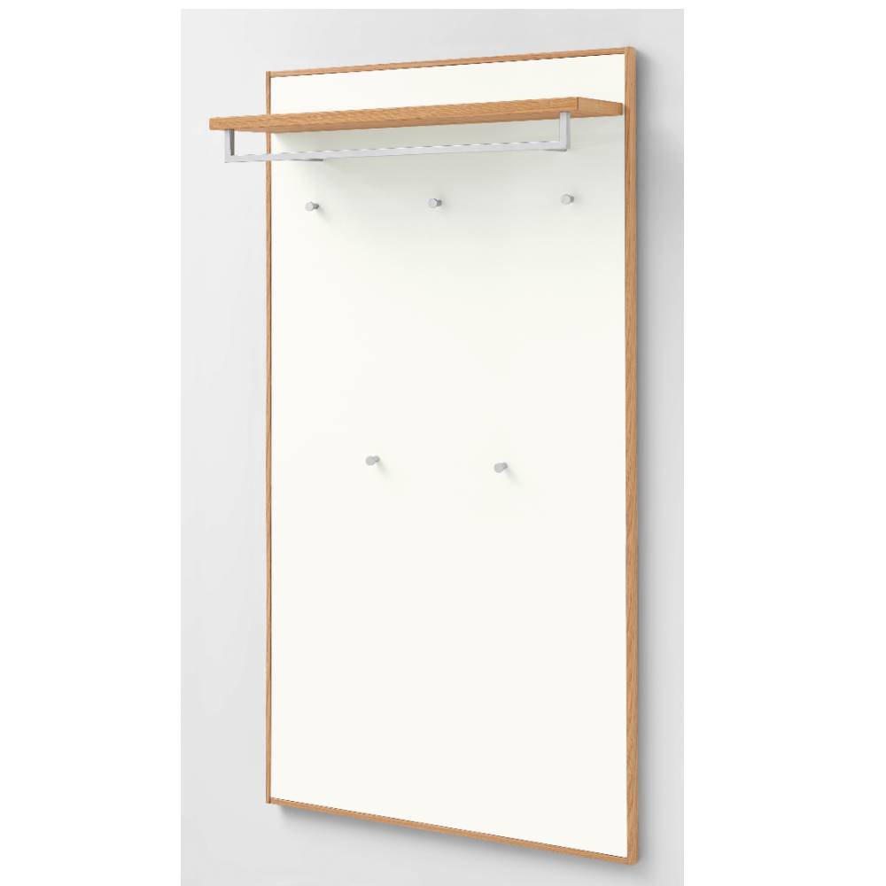 Hängegarderobe in Weiß und Eiche Bianco - Pablona