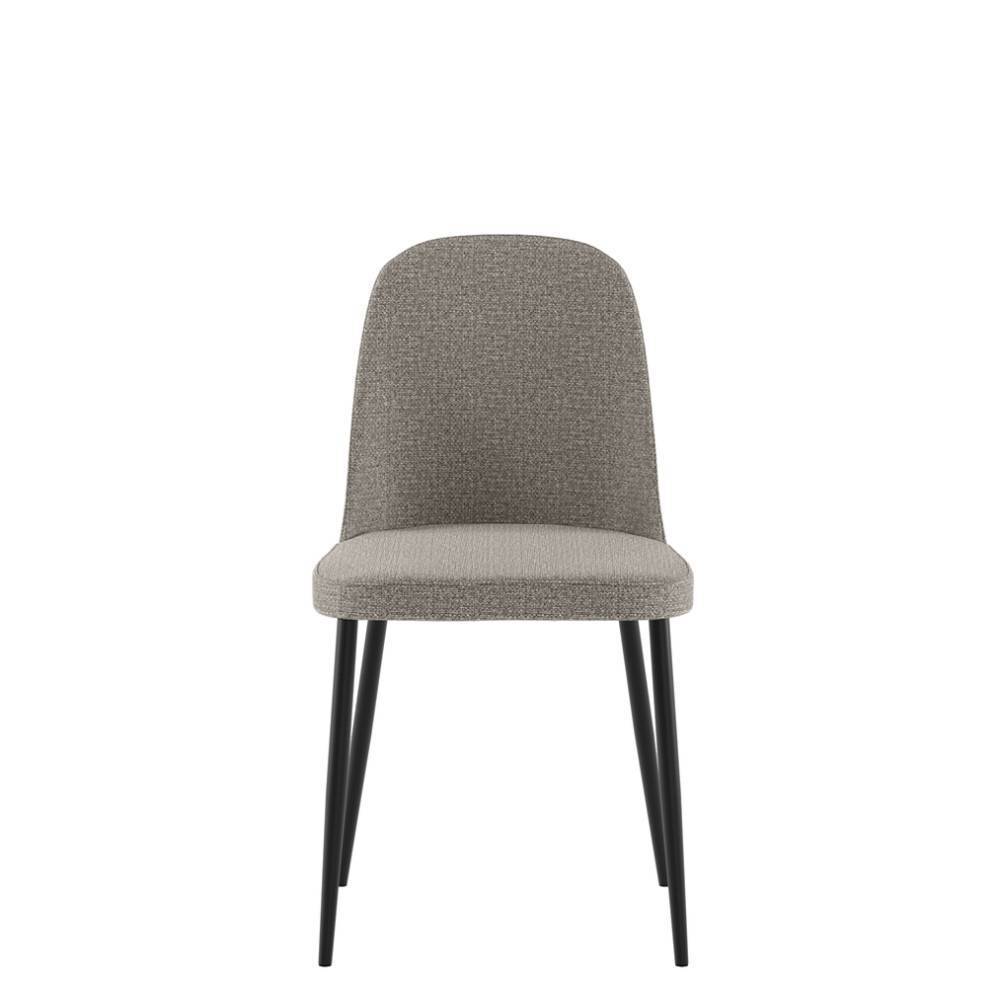 Esstischstühle in Grau Webstoff - Parker (4er Set)