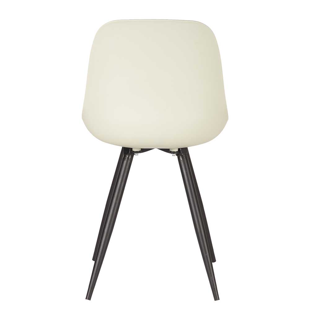Moderner Stuhl mit Sitzschale in hellem Grau - Tresena (2er Set)