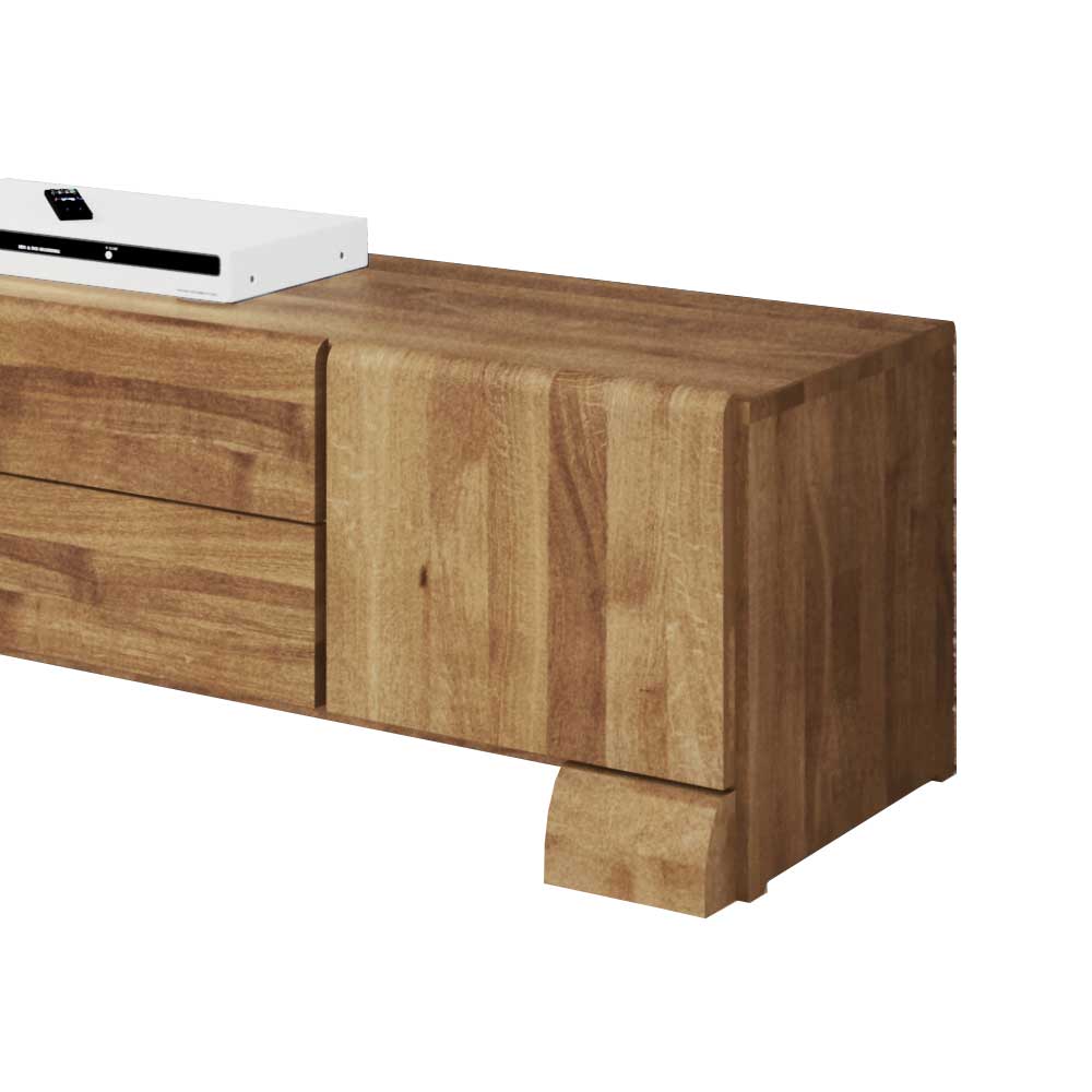 TV Board Vaskov aus Wildeiche Massivholz