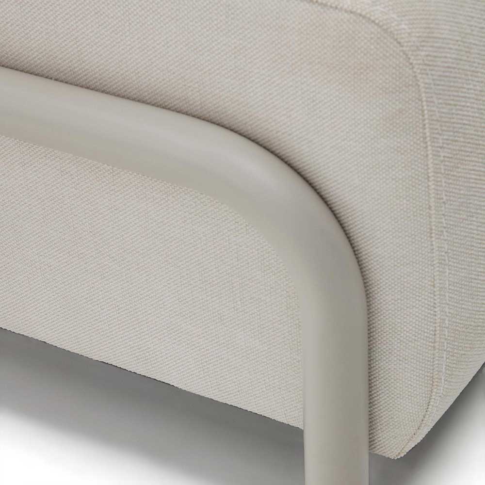 Dreisitzer Sofa aus Chenille in Beige - Turena