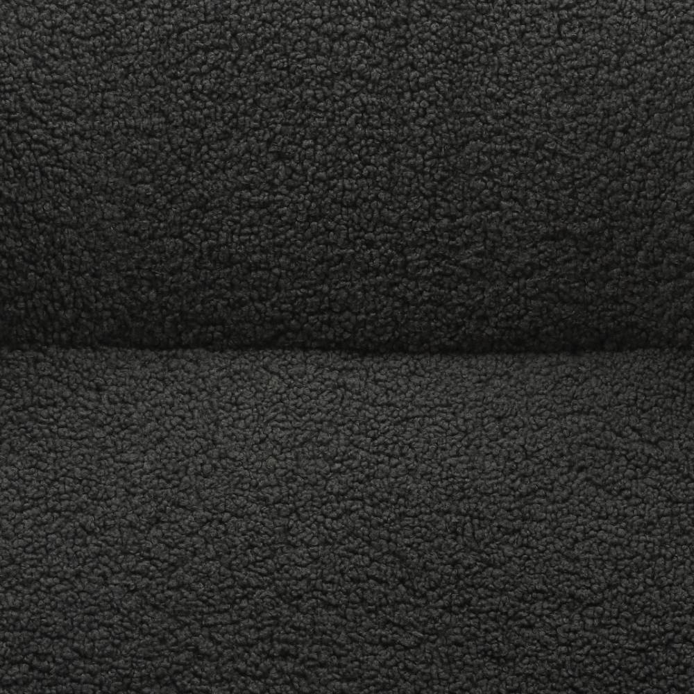 Sessel mit Hocker in Anthrazit - Matze (zweiteilig)