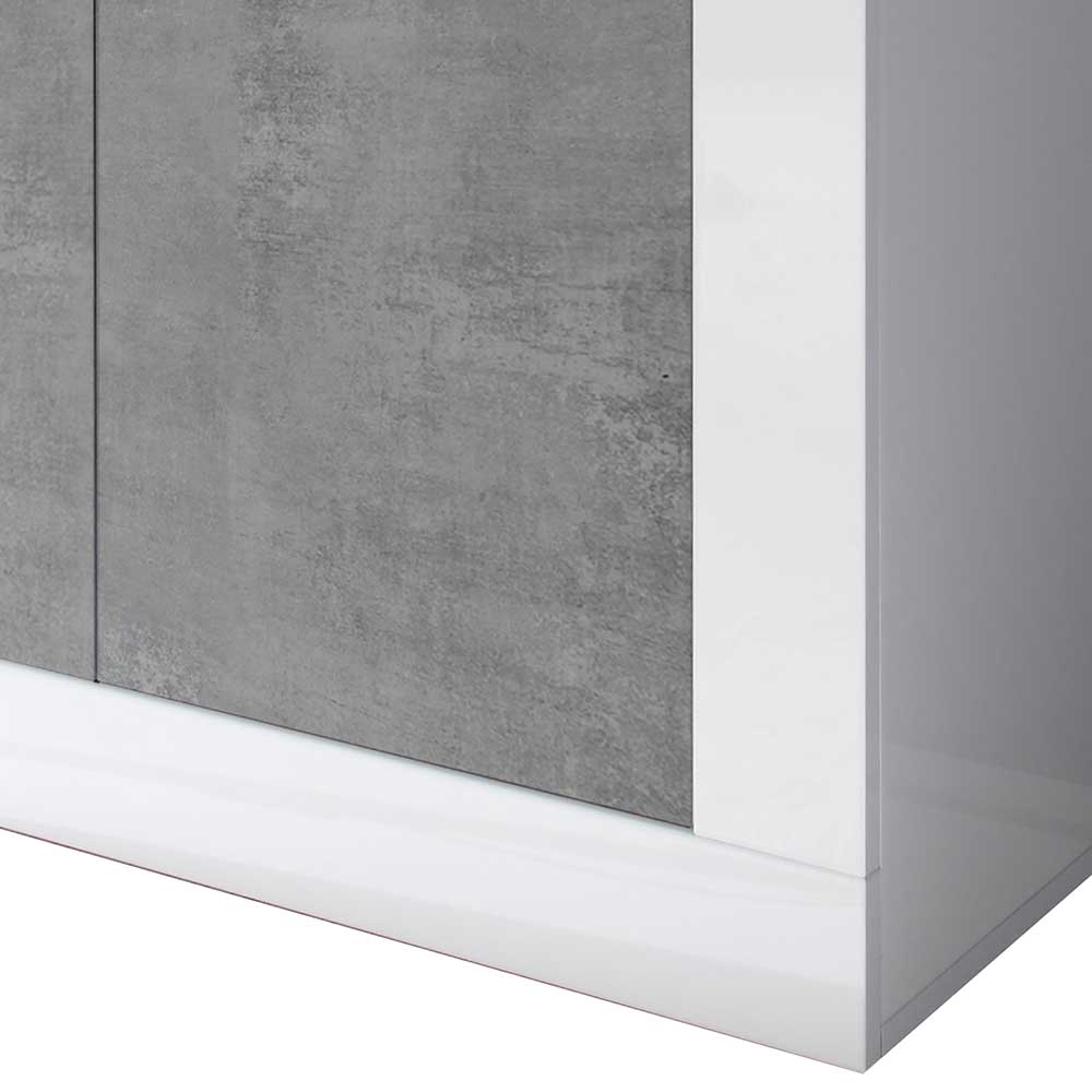 4-türiger Schrank in Beton Optik - Narandu