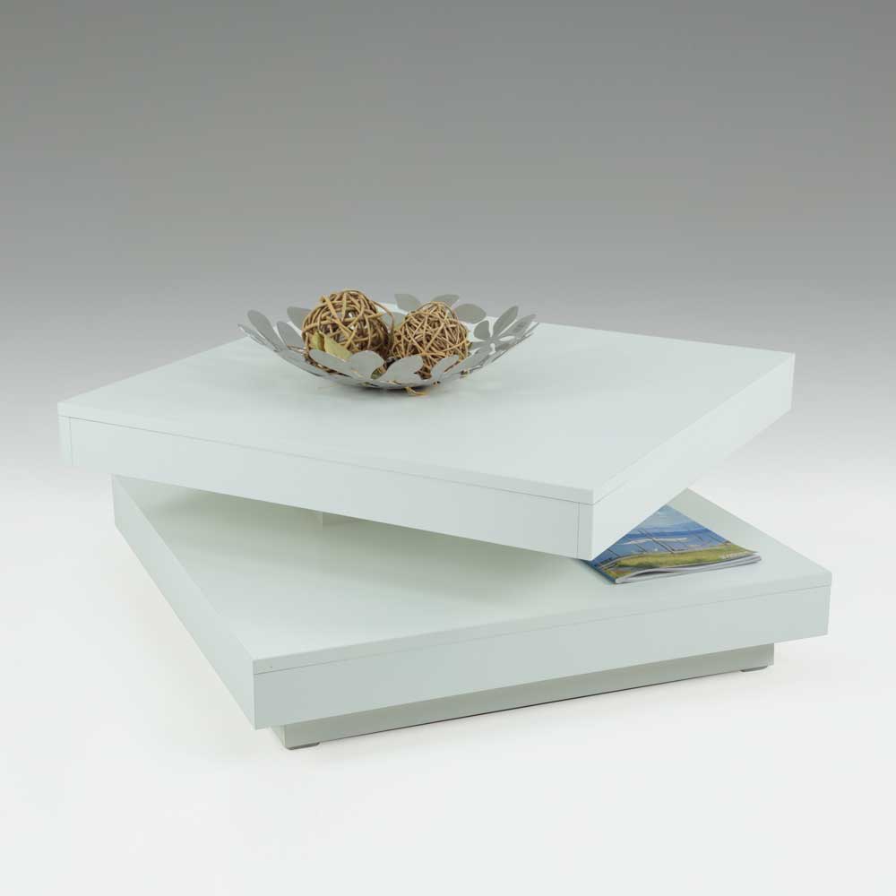 78x78cm Couchtisch mit drehbarer Platte - Venisago