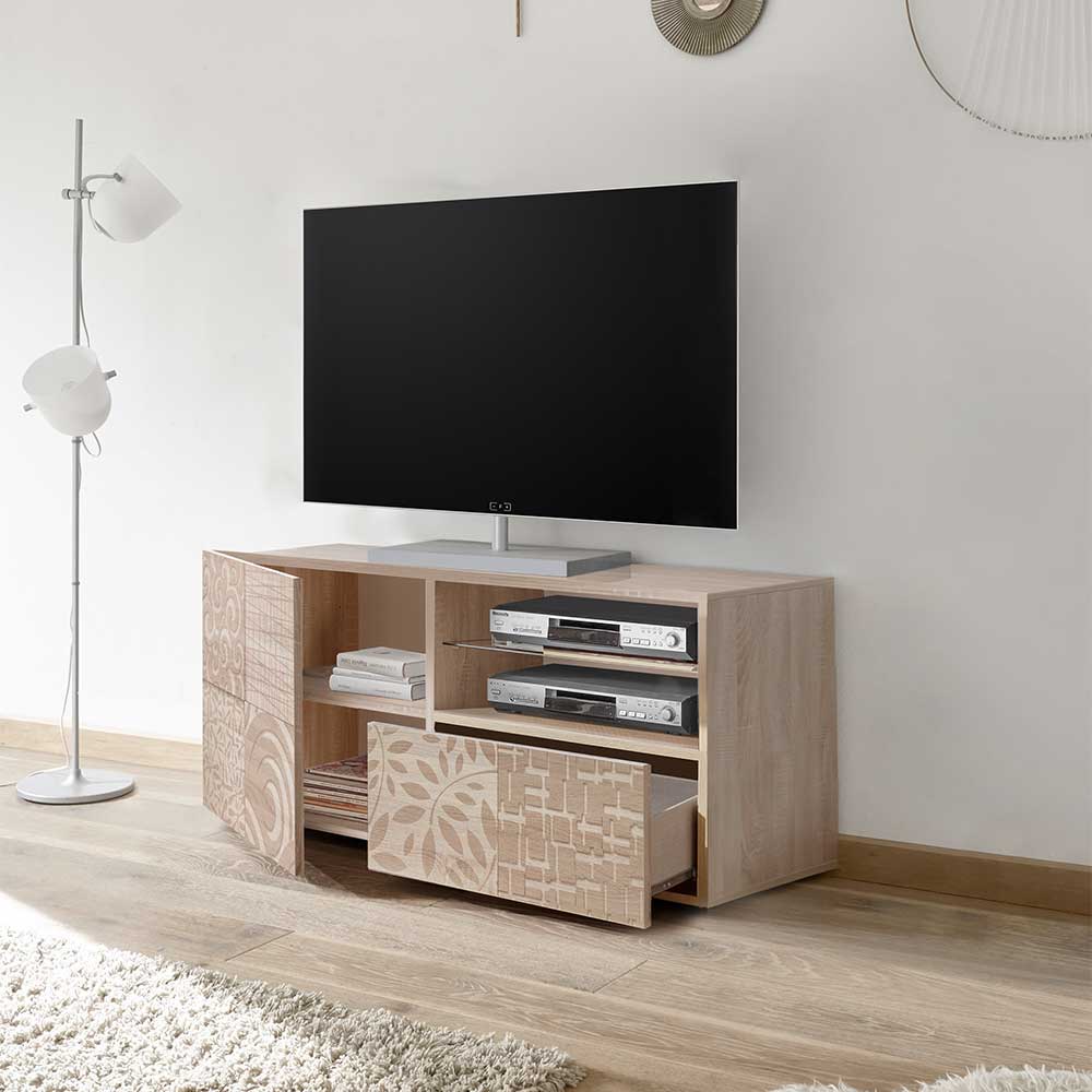 121x57x42 cm TV Board in Dekor Eiche Sonoma - Bielvas