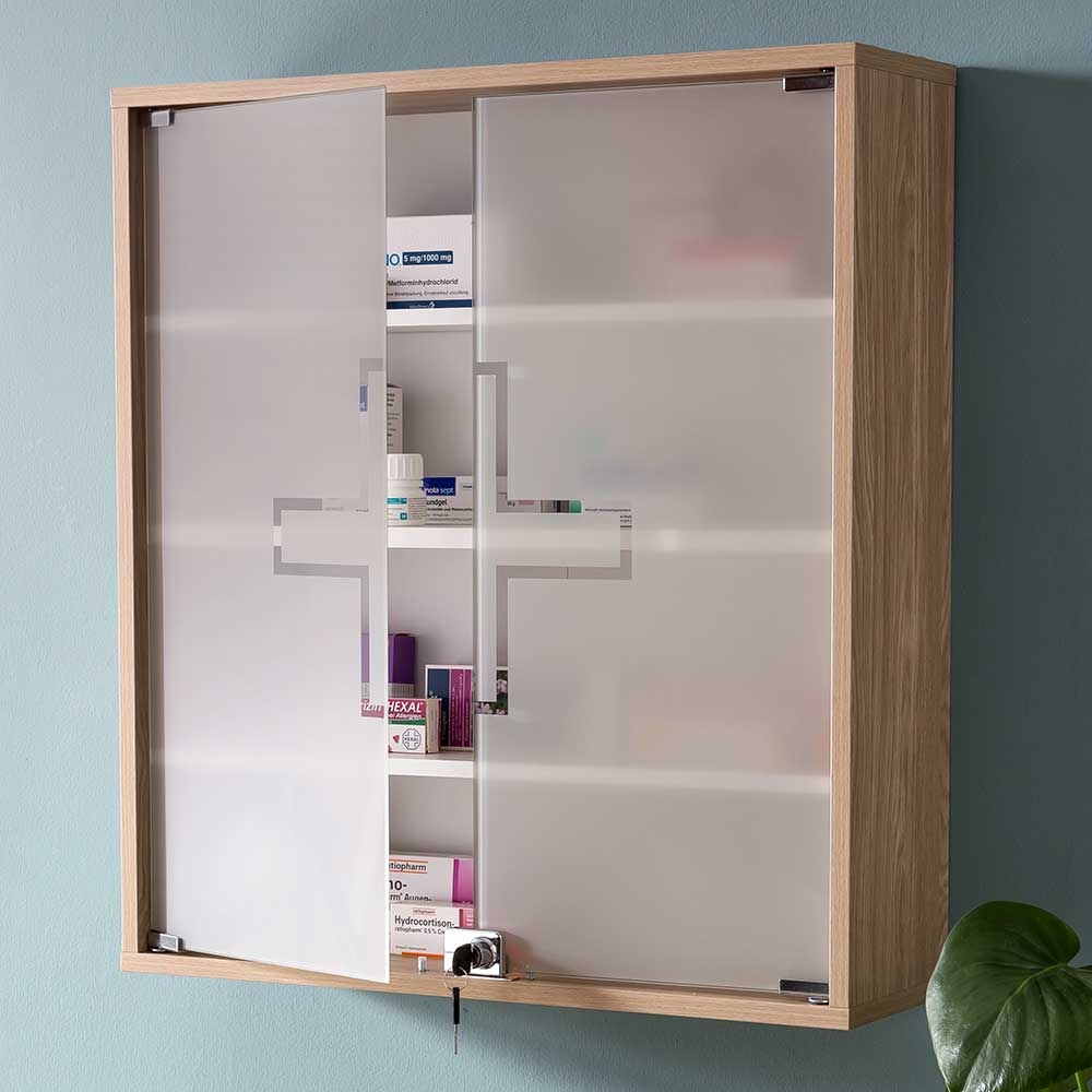 Badschrank für Medikamente abschließbar - Nyons