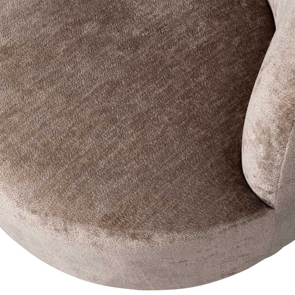 Polstersessel in Taupe Chenille - Fridelia