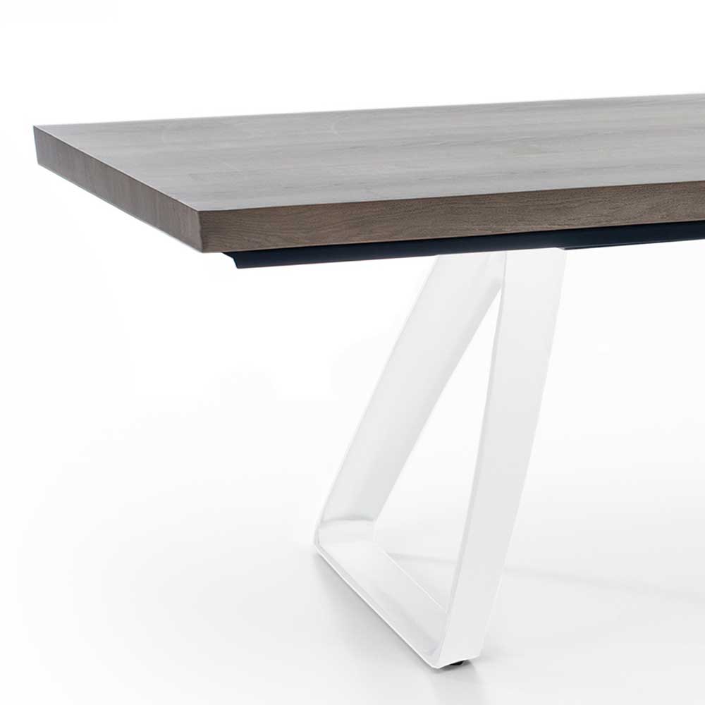 Tisch fürs Esszimmer in Esche Furnier Grey Wash - Maddox