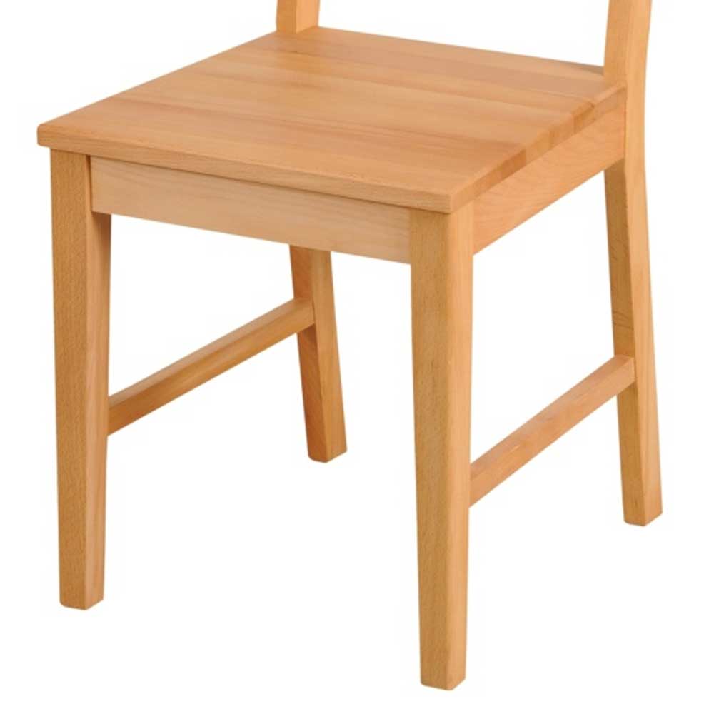 Holzstuhl Set aus Kernbuche Massivholz - Chica (2er Set)