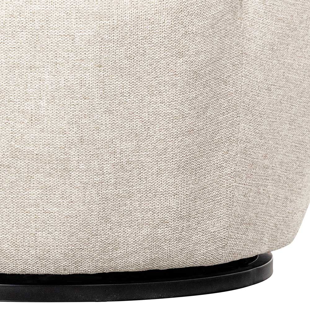 Drehsessel in Offwhite Webstoff - Alcarizora