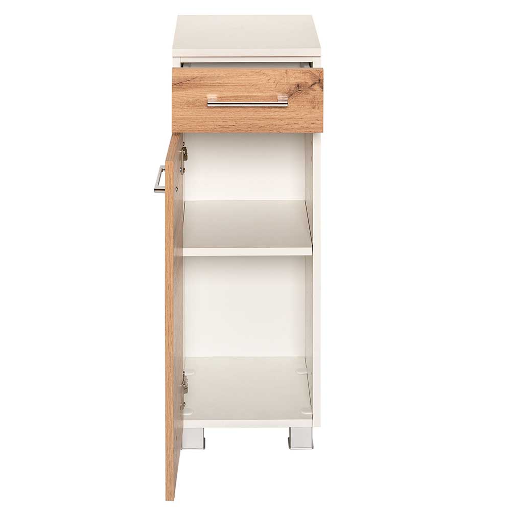 30x97x35 Badschrank mit Schublade & Tür - Tonra
