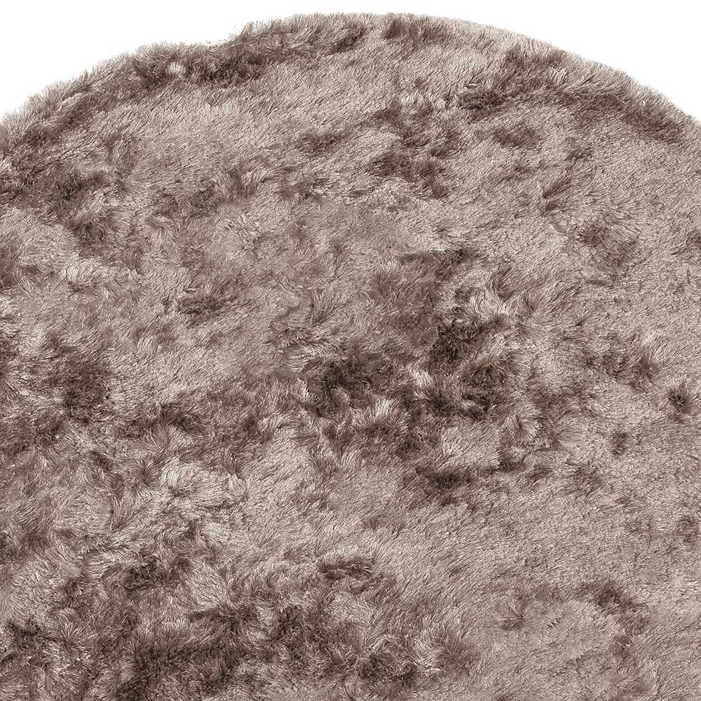 200cm runder Teppich in Hellbraun - Laans