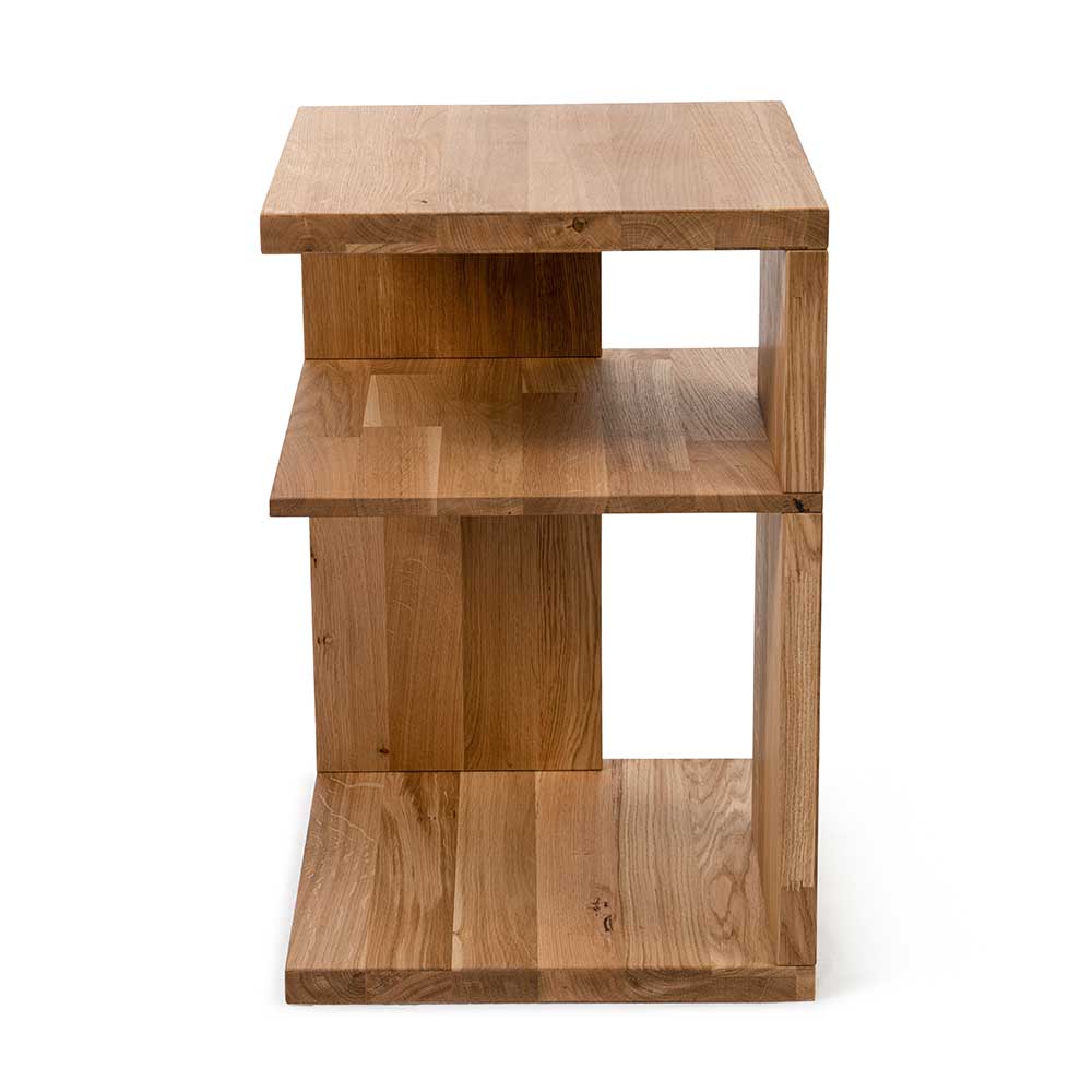 40x60x40 Regal Beistelltisch aus Massivholz - Cariba