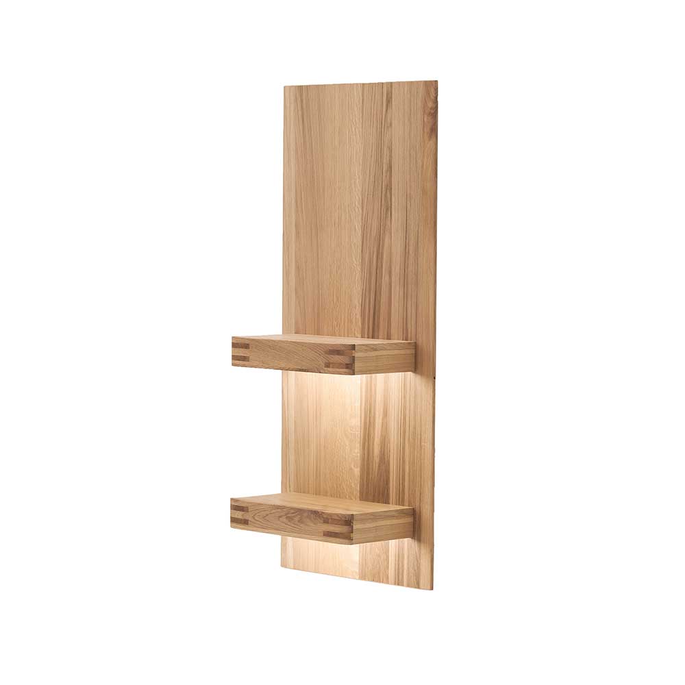 50x115x25 Wandboard mit zwei Ablageböden - Crupean