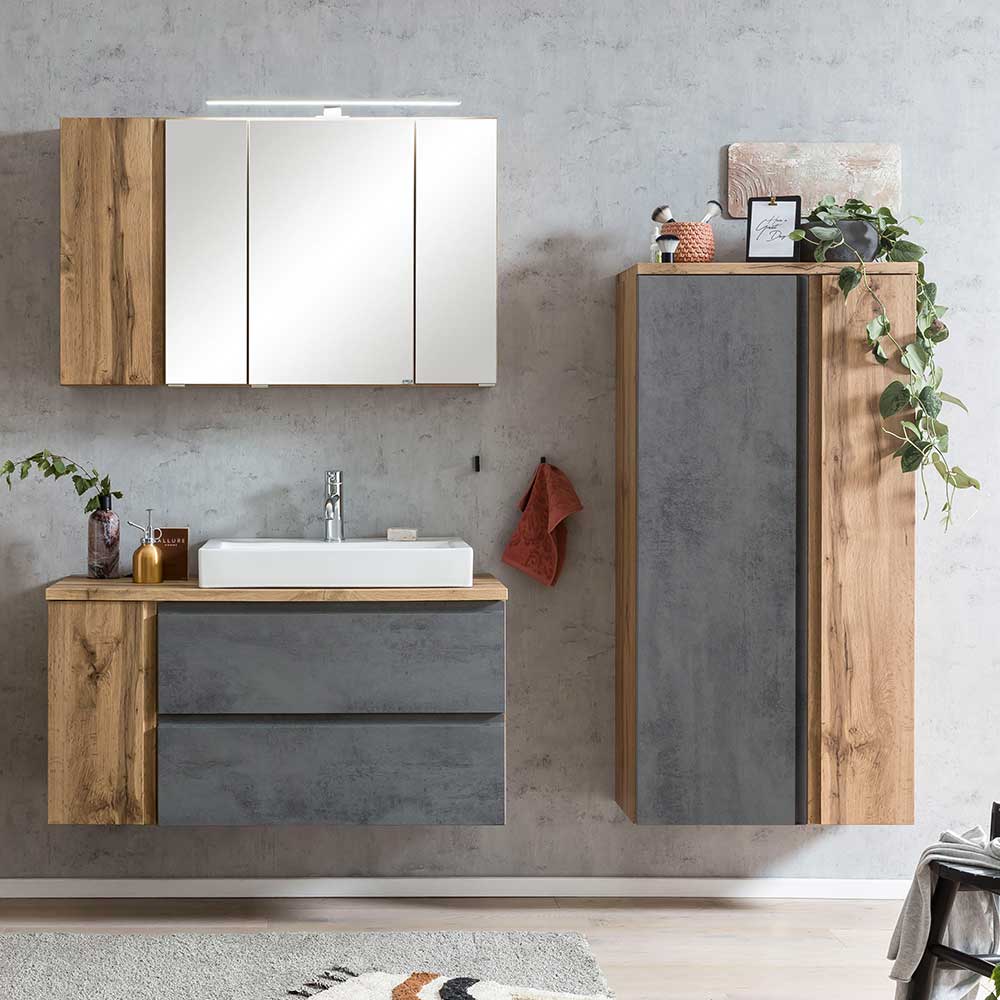 Mittelgroßer Badschrank - 65x135x35 cm - Mia