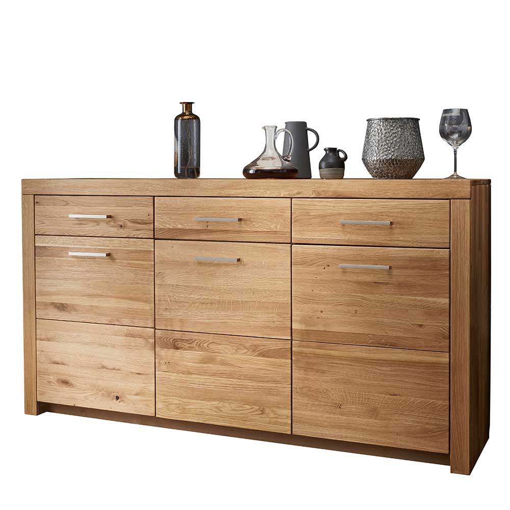170x92x45 Wildeiche Sideboard aus geöltem Massivholz - Loitons