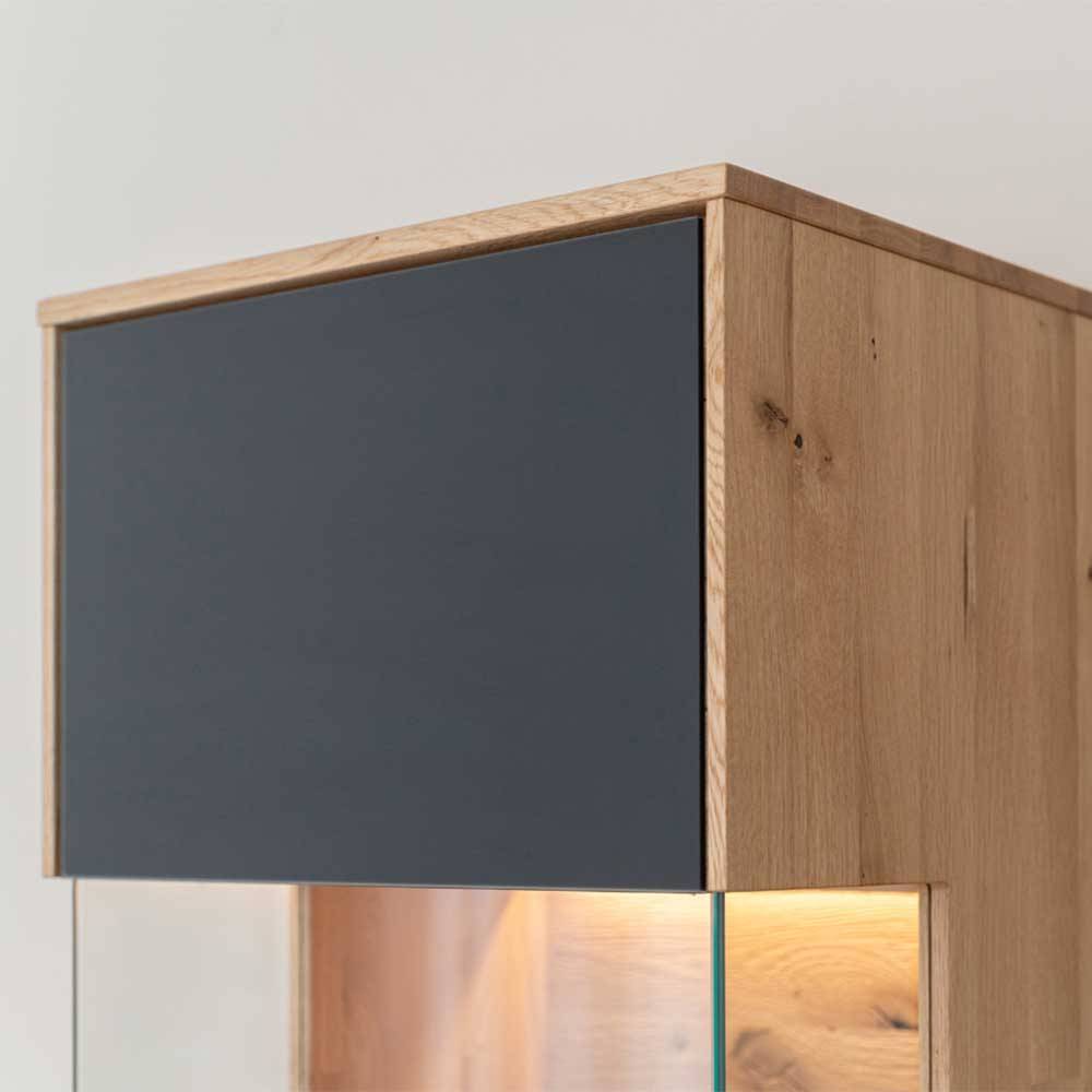 Hängevitrine aus Eiche und Glas - Masicuri
