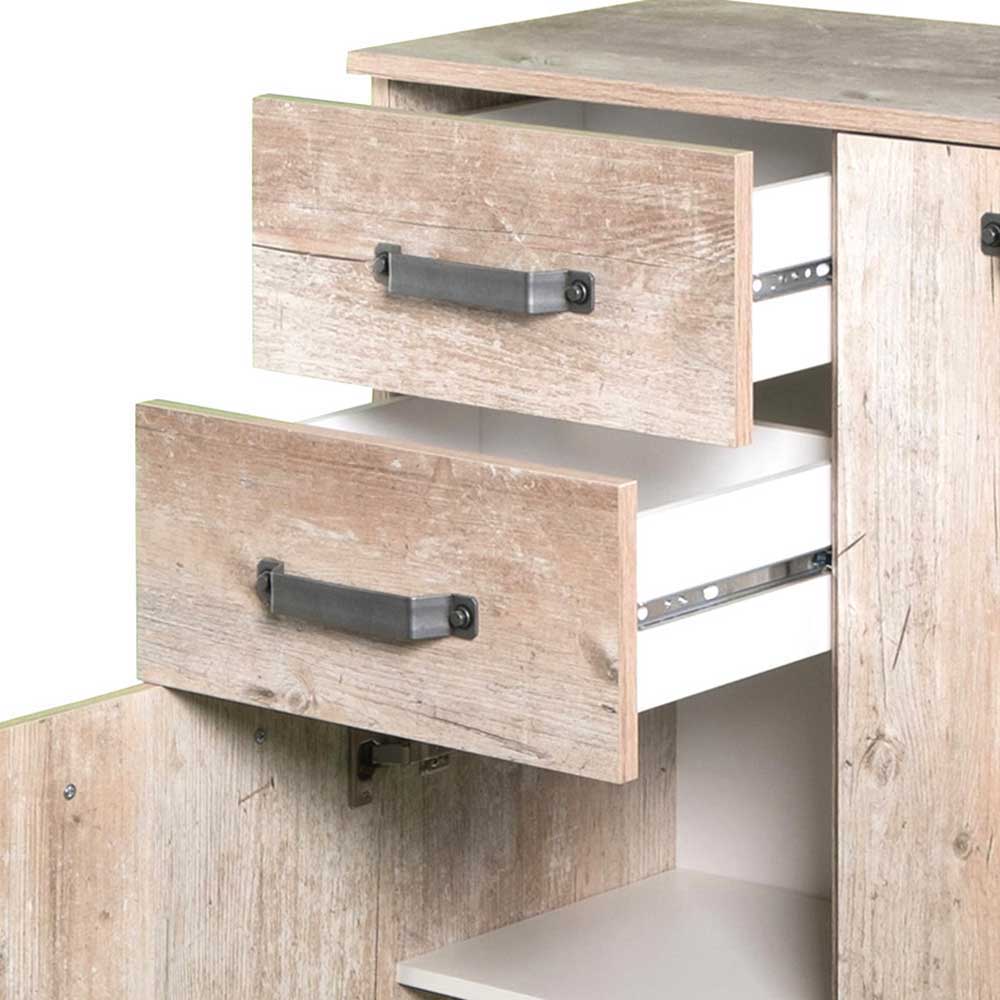 81x95 cm Touchwood Kommode in Eiche Grau - Mosnito