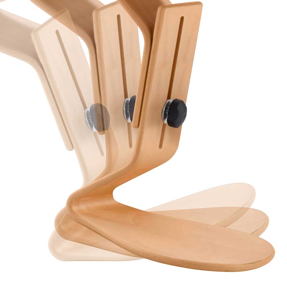 Office Hocker einstellbar aus Schichtholz - Kriscov