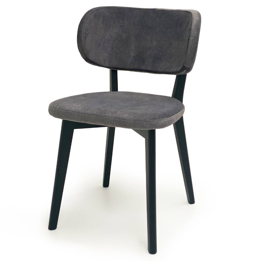 Esszimmerstuhl in Grau und Schwarz - Gulpi (2er Set)